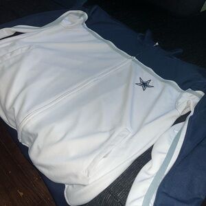 NFL Dallas Cowboys Blue Authentic Apparel zip up sweater